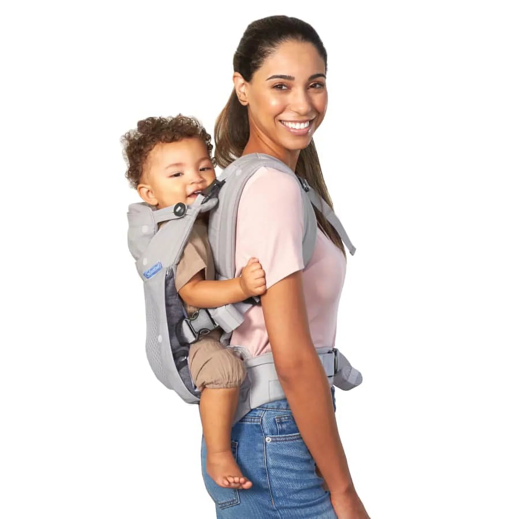 Infantino in-Season-5 Layer Ergonomic Baby Carrier, 4-Position, 8-40lb, Unisex, Gray