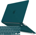 IBENZER New 2021 Air 13 inch Case M1 A2337 A2179 A1932 Plastic Hard Shell Case with Keyboard Cover for Apple Mac Air 13 Retina Display with Touch ID (2018-2021), Quezhal Green, MMA-T13QUGN+1