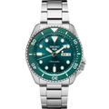 Seiko 5 Sports SRPD61 Green Dial Stainless Steel Day Date Automatic Men's Watch