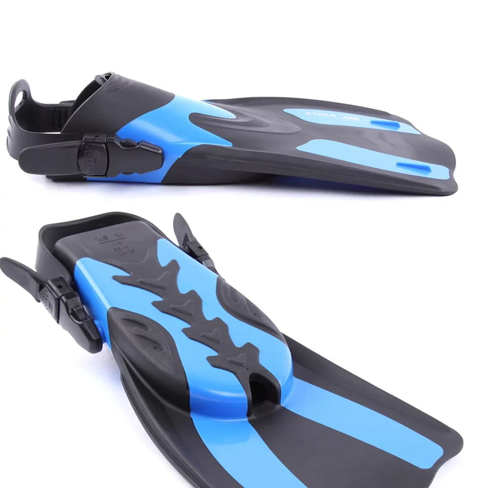 WHALE Adjustable Heel Swim Fins Perfect for Snorkeling and Water
