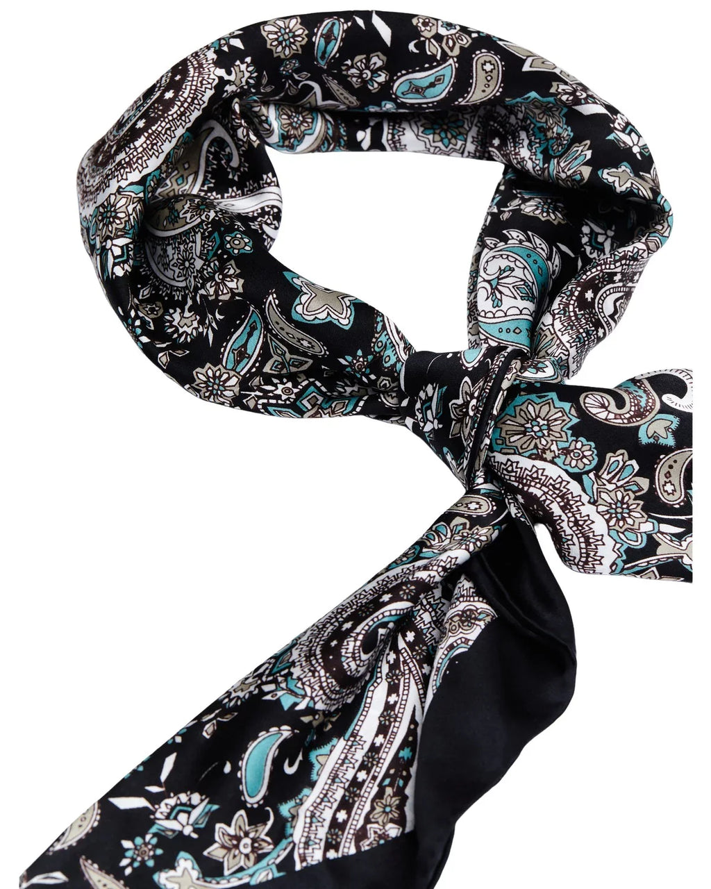Cody James Men's Silk Navy Paisley Wild Rag Scarf Navy One Size