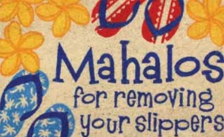 Hawaii Rugs/Mats Slippers Mat, 1 Each