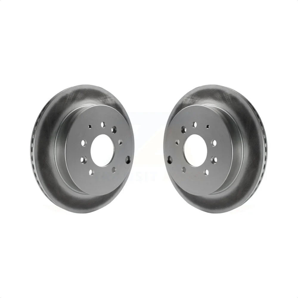 Rear Coated Disc Brake Rotors Pair For Ford Edge Mazda CX-7 Lincoln MKX KG-100587
