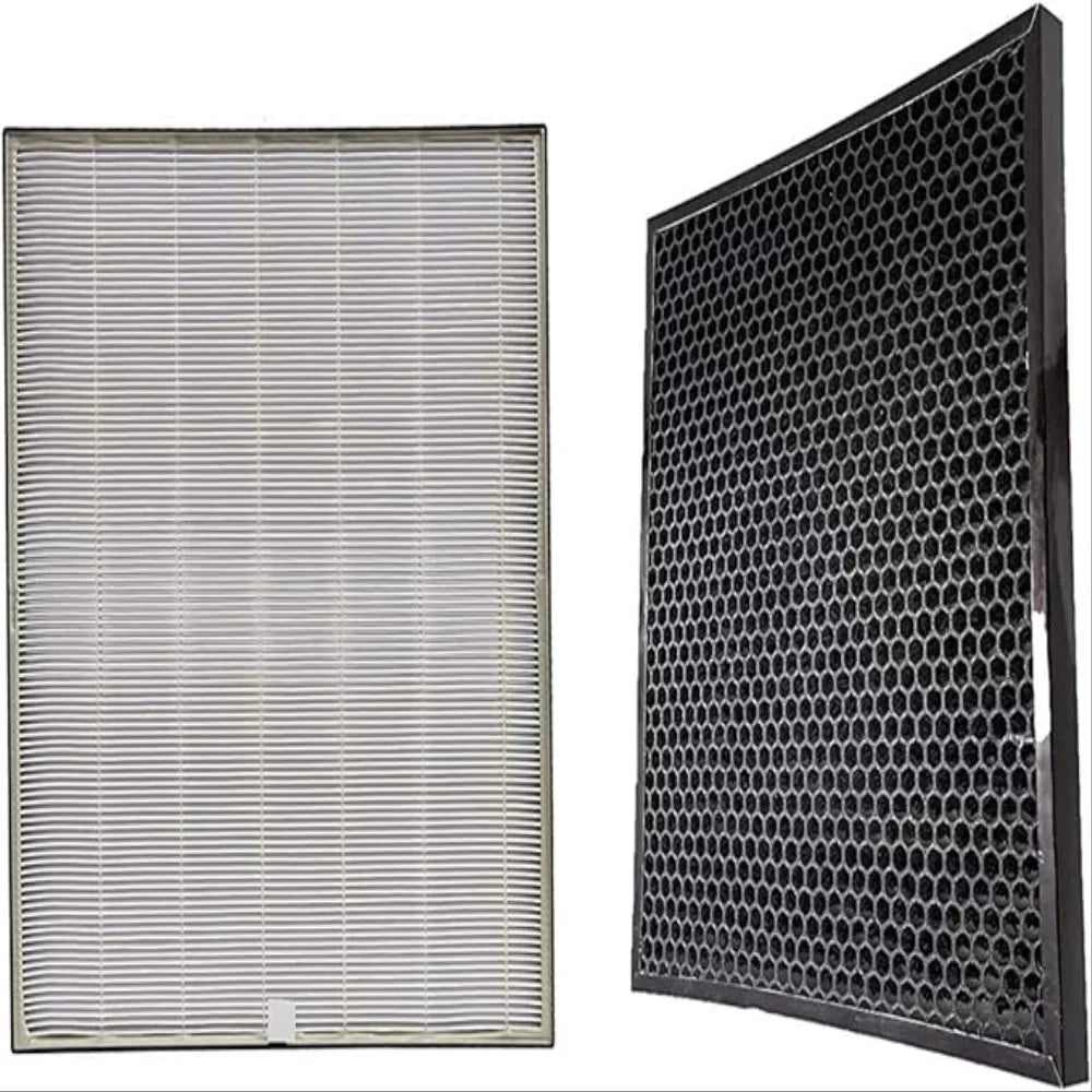 LifeSupplyUSA 17" HEPA Air Filter MERV 17 Replacement with AD Carbon Gas Trap for VOC Purifier