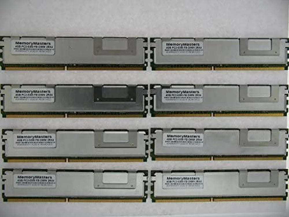 Memorymaster 32GB Kit (8x4GB) Fully Buffered Memory Ram for Servers and WORKSTATIONS : PowerEdge 1900 1950 1950 III 1955 2900 2900 III 2950 2950 III M600 R900 SC1430 - Not for Desktop or laptops