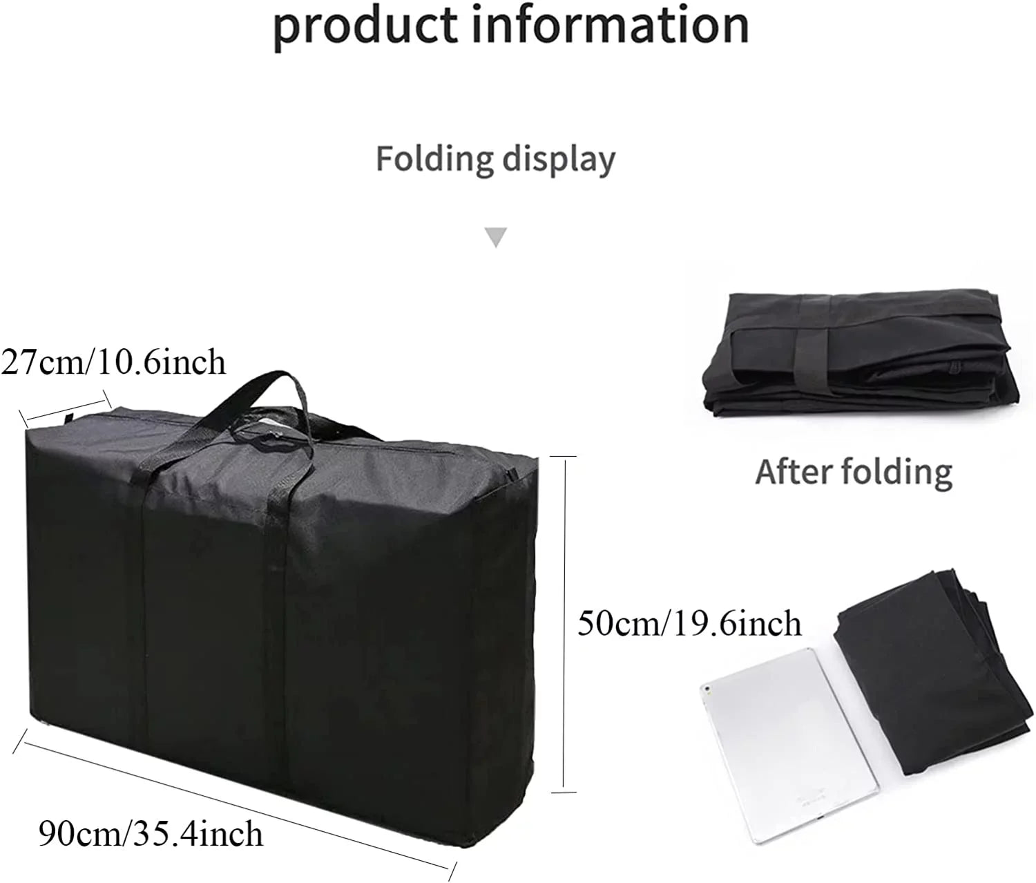 WOVTE 120L Large Kayak Storage Bag, Foldable Kayak Accessories for Kayak Boat, Air-filled Boat, Fishing Boat, Rubber Boat