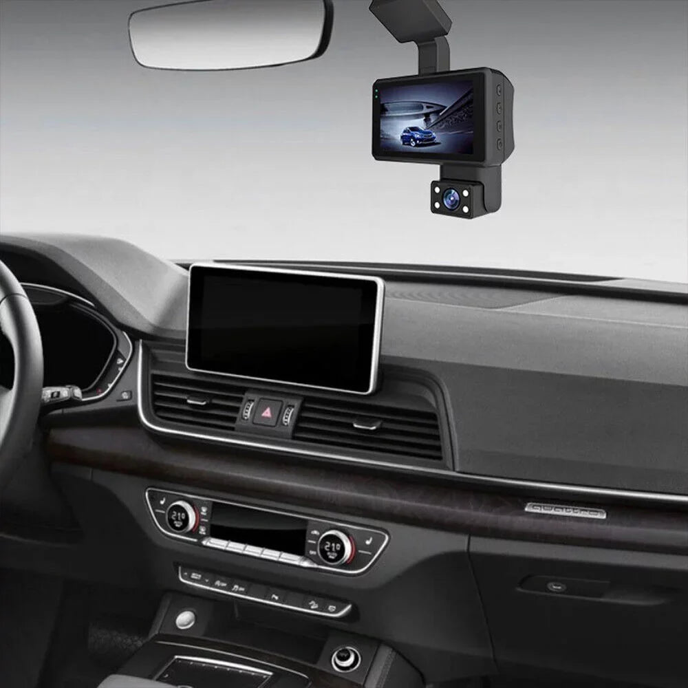JahyShow Dual Lens Car Dash Cam Recorder: 1080P G Sensor DVR with Front and Rear Camera