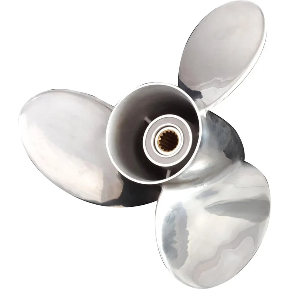 New Stainless Steel Propeller Compatible With Mariner W/Command Thrust 15 Spline 115 2015-2021 By 33029 58133-Zy3-B19Lx 58133-Zy3-B19S Ptofs3L19P Diameter 15.25" x 19" Pitch x 15-