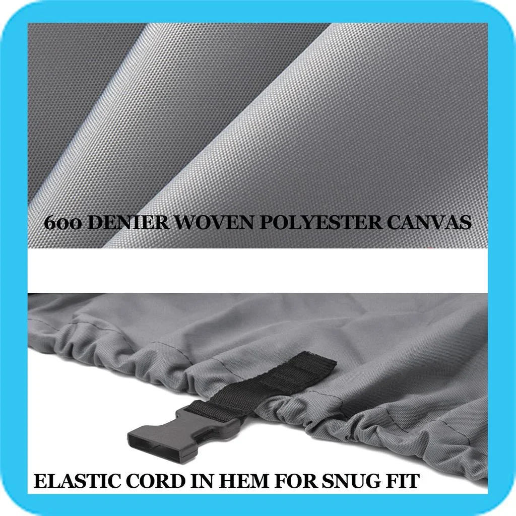 BOAT COVER Compatible for DELTA/GREGOR EAGLE 16 TC O/B 96 STORAGE, TRAVEL, LIFT