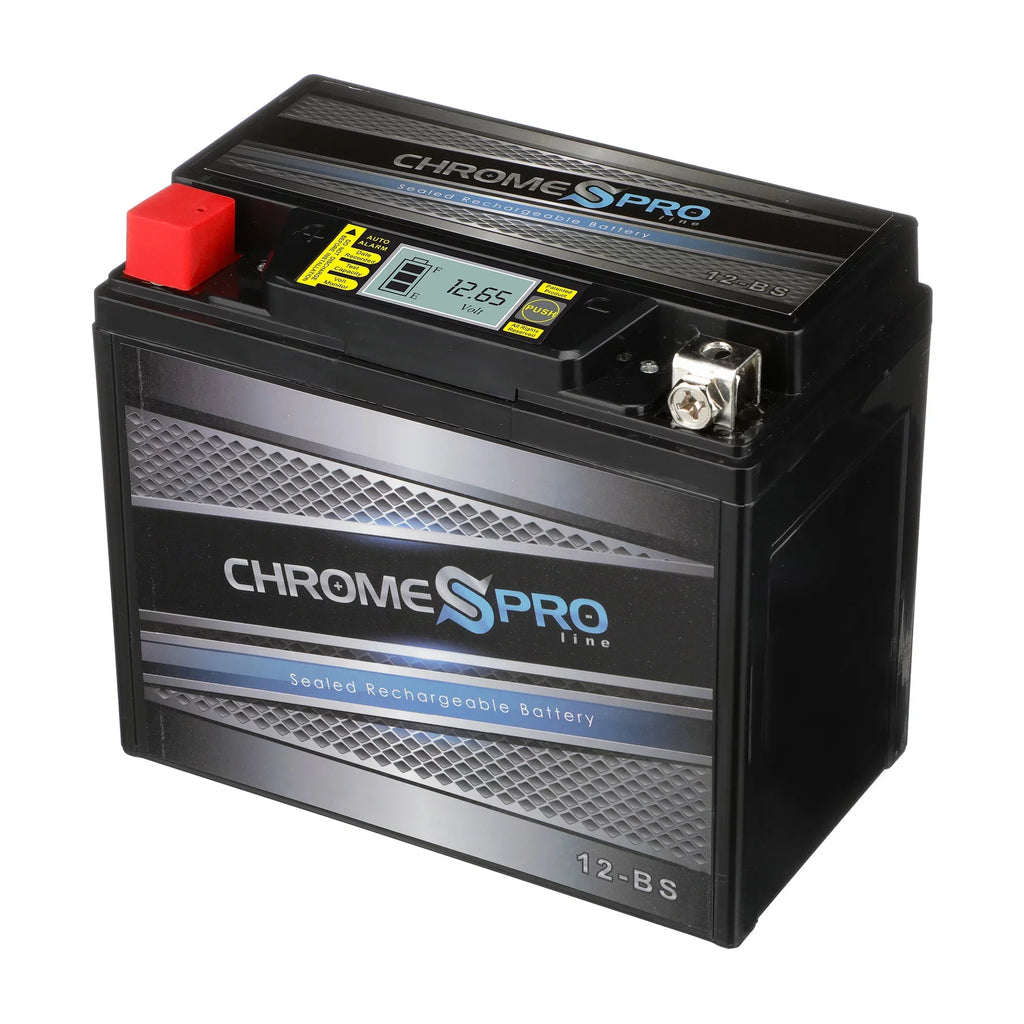 Chrome Pro Battery Ytx12-bs (12-bs 12v, 12 Volts,10 Ah, 180 Cca) iGel Sealed AGM Motorcycle Battery for Suzuki 1000cc Gsx-r1000 2001