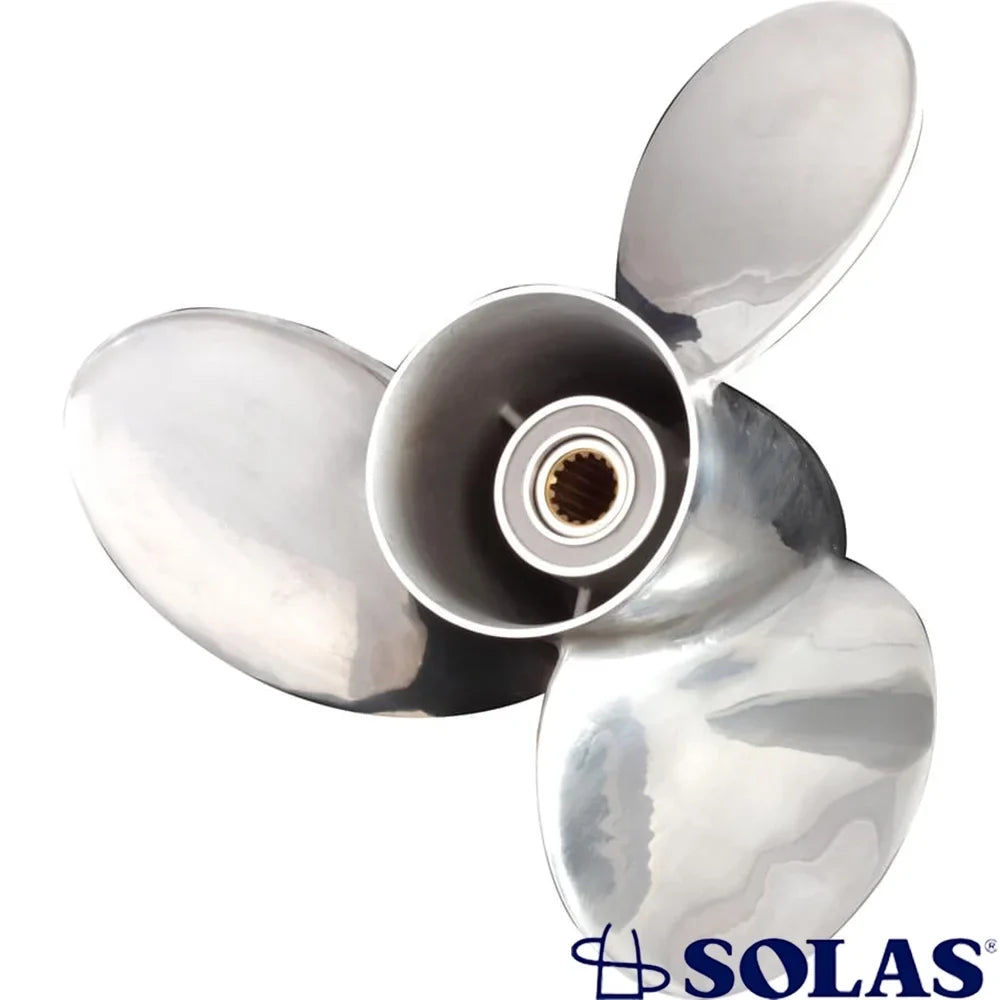 New Stainless Steel Propeller Compatible With Mariner W/Command Thrust 15 Spline 115 2015-2021 By 33029 58133-Zy3-B19Lx 58133-Zy3-B19S Ptofs3L19P Diameter 15.25" x 19" Pitch x 15-