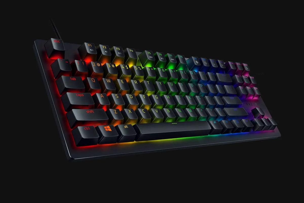 Razer Huntsman Tournament Edition Gaming Keyboard, w/ Linear Optical Switches & Chroma RGB Lighting (Used)