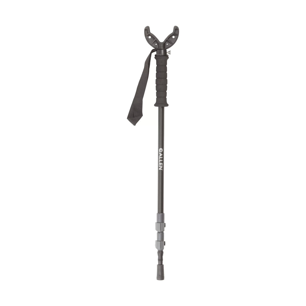 Allen Company Backcountry Hunting Monopod Shooting Stick, Adjusts 55" to 62" Tall, Black, Aluminum, 1 ct