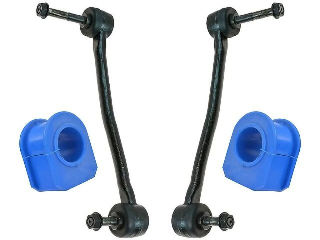 Sway Bar Link and Bushing Kit 4 Piece Set - Compatible with 2000 - 2004 Ford F-350 Super Duty 4WD 2001 2002 2003