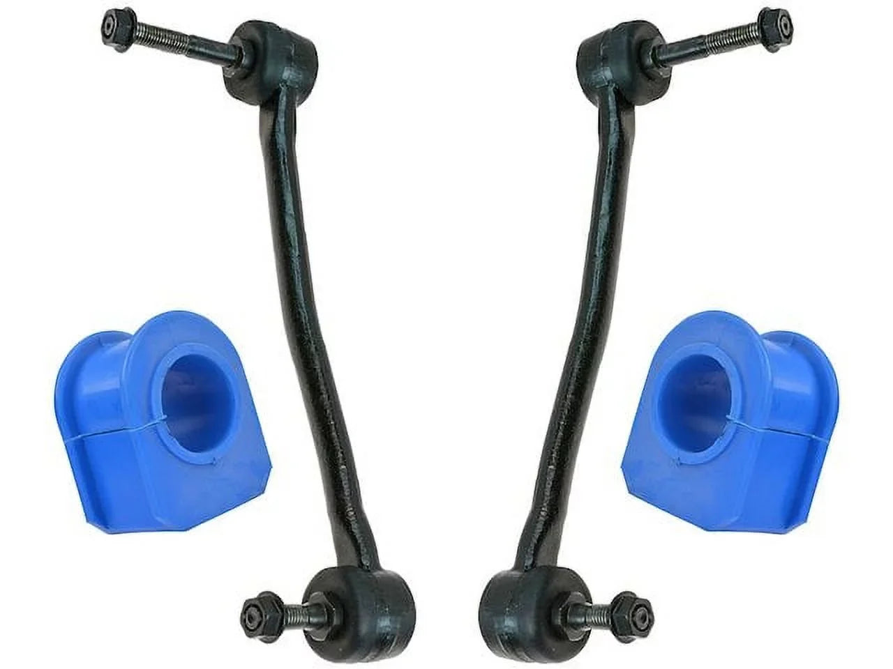 Sway Bar Link and Bushing Kit 4 Piece Set - Compatible with 2000 - 2004 Ford F-350 Super Duty 4WD 2001 2002 2003