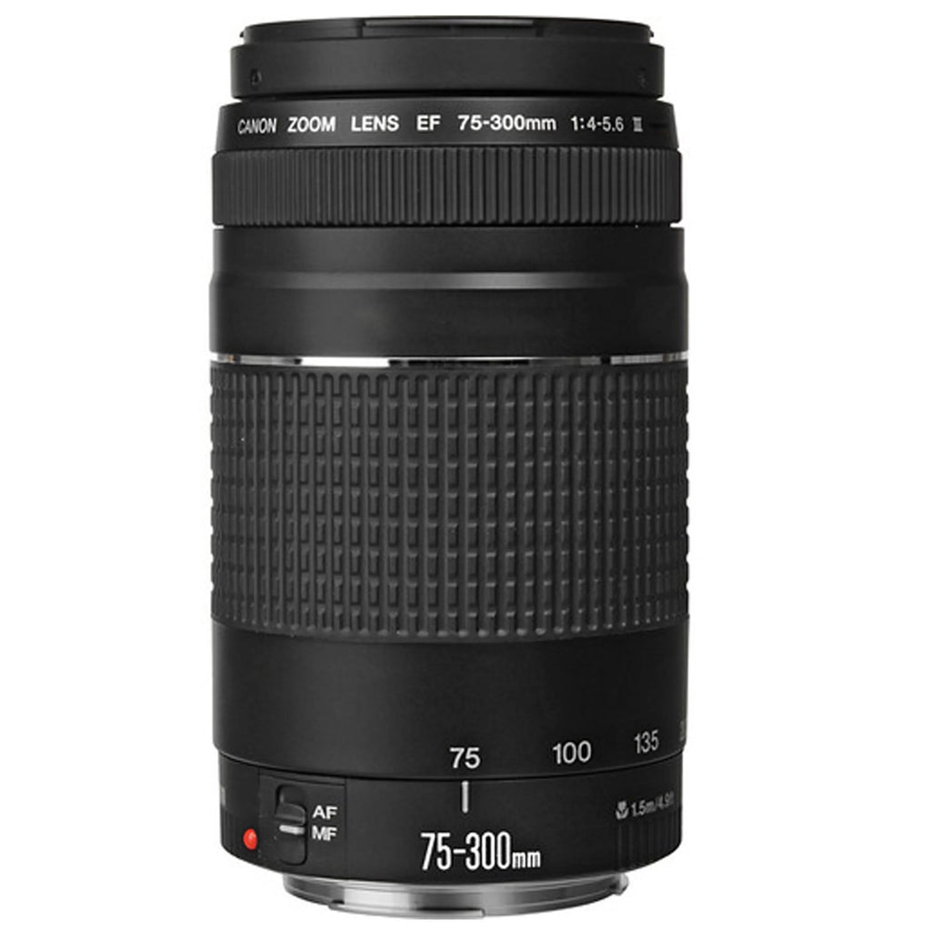 Canon EOS R7 Mirrorless Camera with RF-S 18-45mm f/4.5-6.3 IS STM Lens + Canon EF 75-300mm f/4-5.6 III Lens + 64GB Memory Card + Tripod + Case & More
