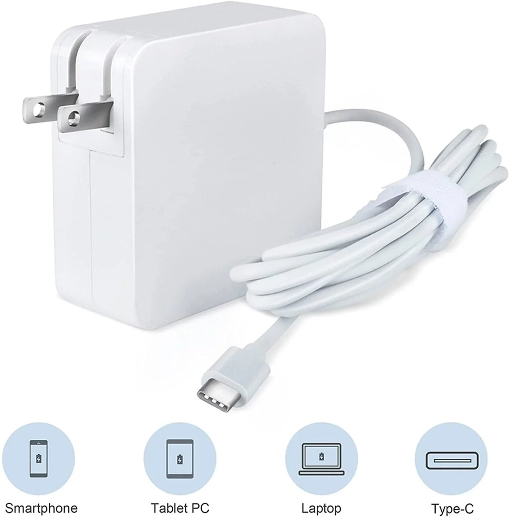 K-MAINS White 65W USB Type-C AC Adapter Charger Replacement for 100e Chromebook 1st Gen Type 81ER