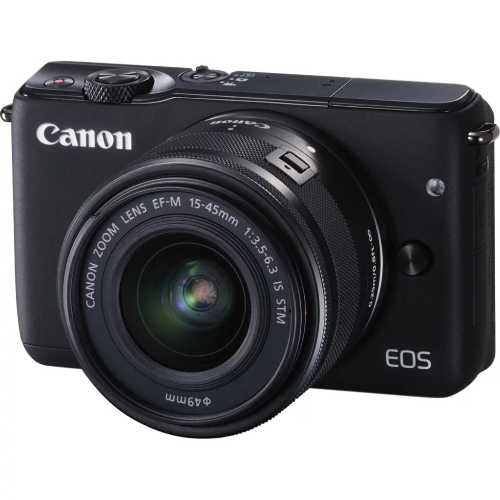 Canon EOS M10 18 Megapixel Mirrorless Camera with Lens, 0.59", 1.77", Black