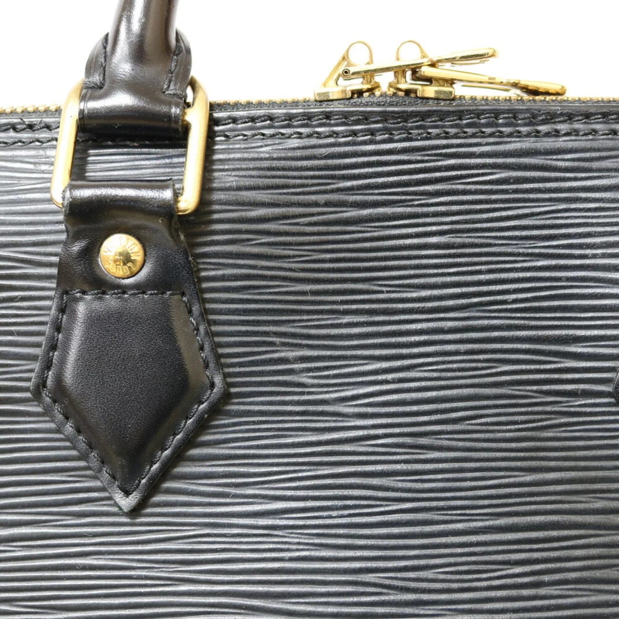 Pre-Owned LOUIS VUITTON Louis Vuitton Handbag Epi Arma M52142 Black Noir Ladies Leather (Fair)