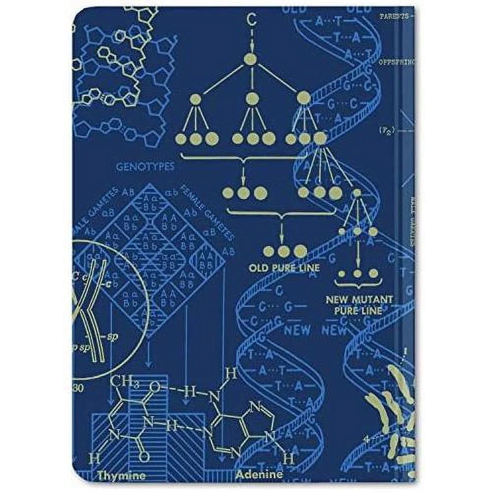 Genetics & DNA Notebook. (Mini Hardcover, Dot Grid Pages, 100% Recycled)