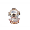 Brass-Copper Diving Helmet Paper Weight 3 in. Decorative Accent