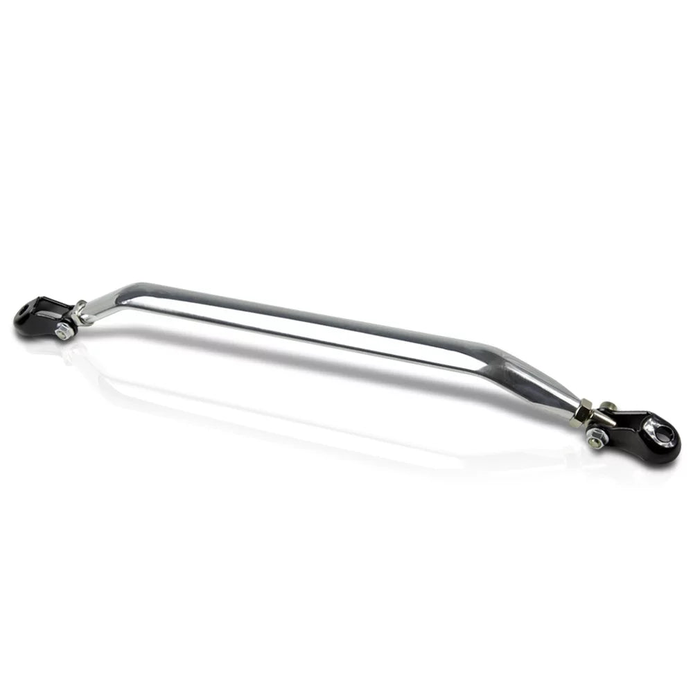 Silver Aluminum Front Lower Strut/Tie Bar for 90-01 Integra/88-00 Del Sol/Civic 89 90 91 92 93 94 95 96 97 98 99 00 Fits select: 1988-2000 HONDA CIVIC, 1990-2001 ACURA INTEGRA