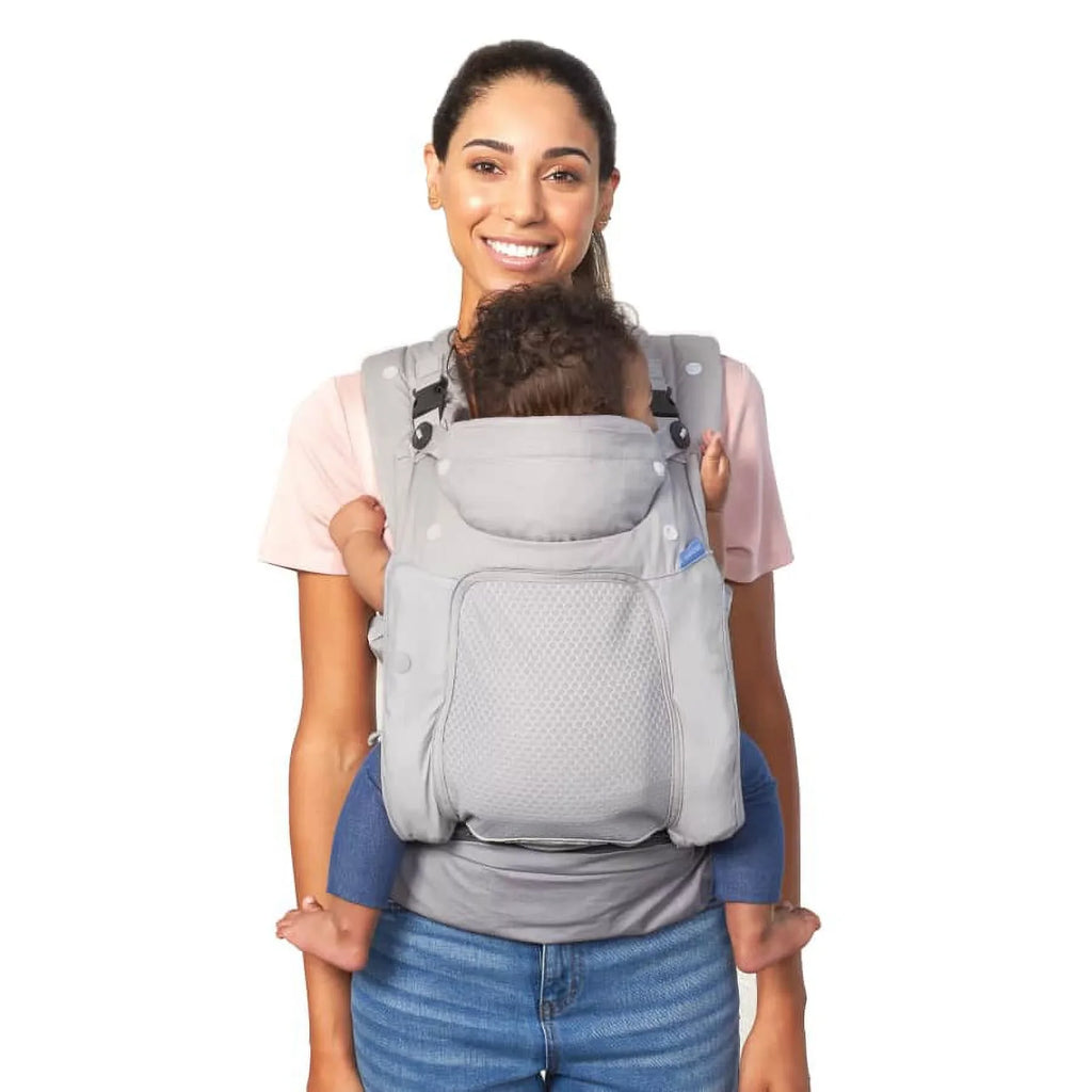 Infantino in-Season-5 Layer Ergonomic Baby Carrier, 4-Position, 8-40lb, Unisex, Gray