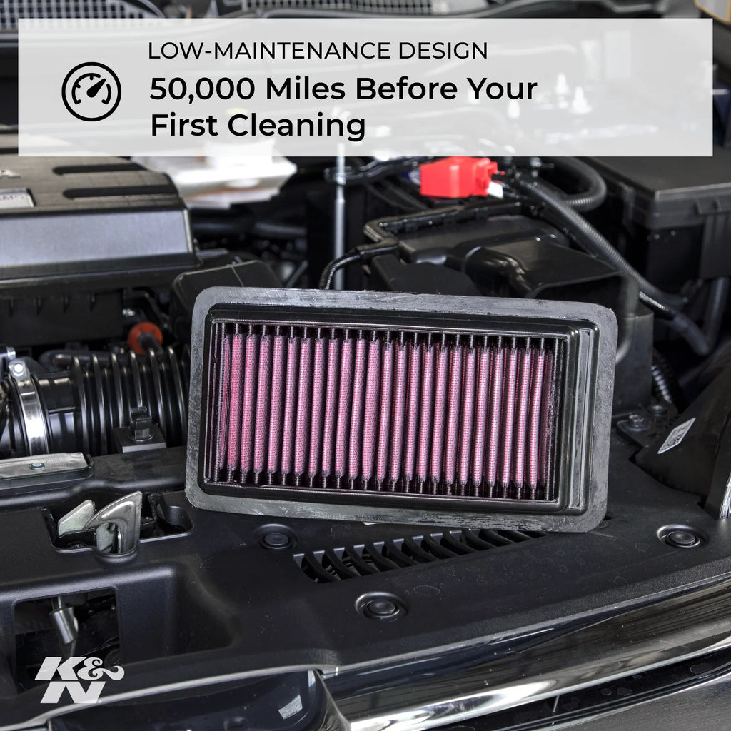 K&N Engine Air Filter: High Performance, Premium, Washable, Replacement Filter: 2005-2019 Toyota/Subaru/Scion H4 2.0 L (86, Gt 86, BRZ, FR-S), 33-2300