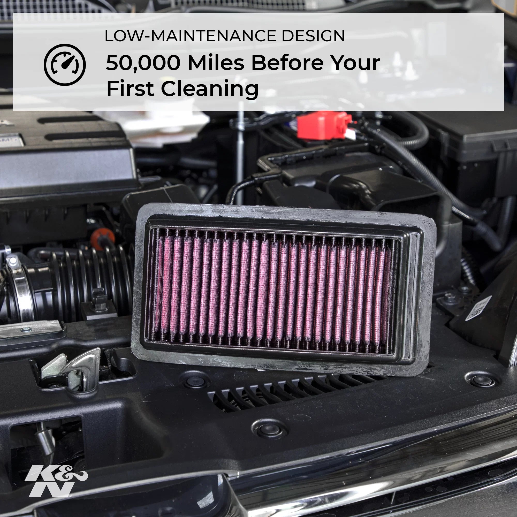 K&N Engine Air Filter: High Performance, Premium, Washable, Replacement Filter: 2005-2019 Toyota/Subaru/Scion H4 2.0 L (86, Gt 86, BRZ, FR-S), 33-2300