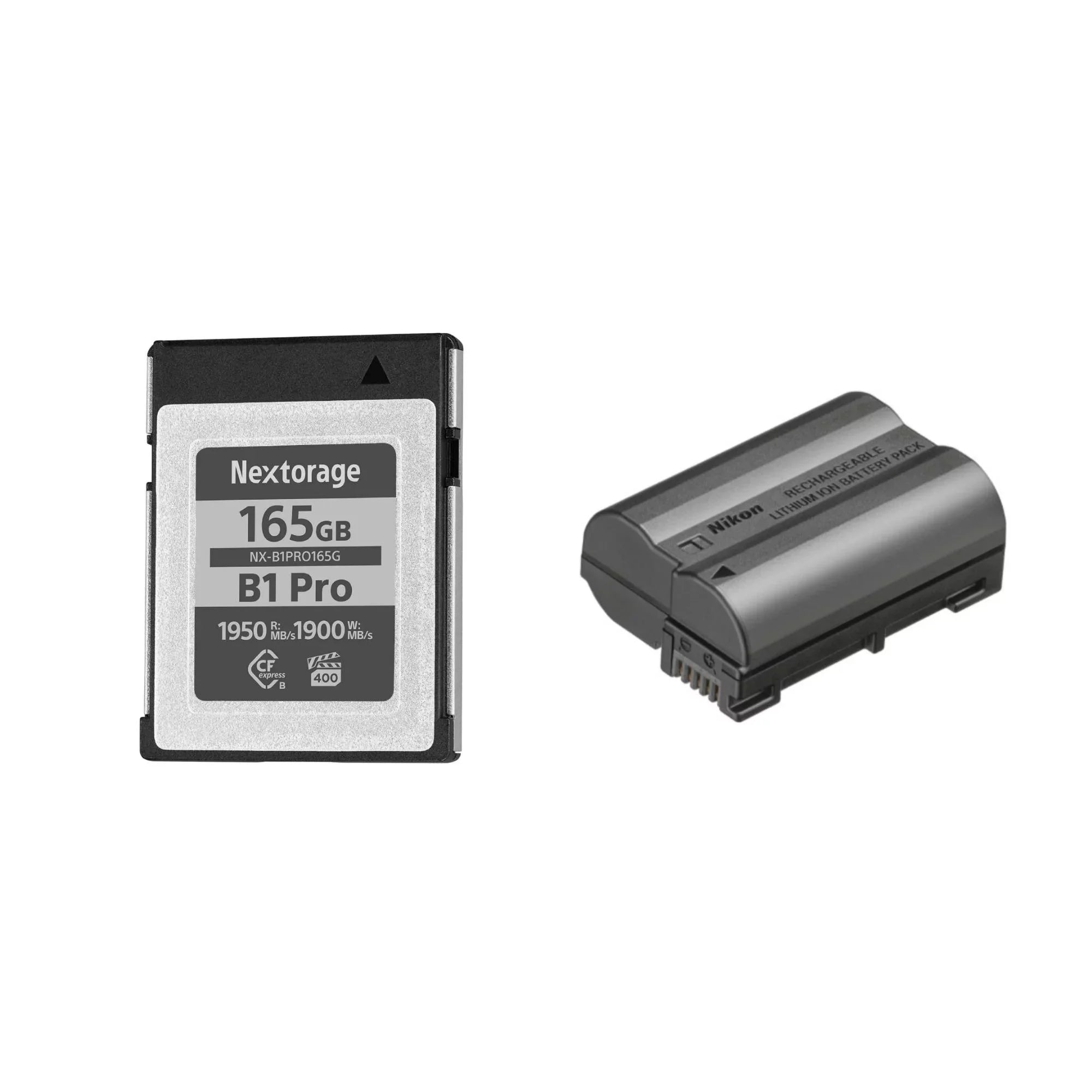 Nextorage B1 Pro Series CFexpress Type B 165 GB Anti-Static Bundle with EN-EL15C