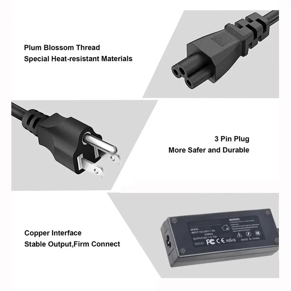 CJP-Geek 135W AC Adapter Charger Power Cord for Legion Y520 Y520-15IKB Y520-15IKBN