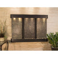 Olympus Falls Round Wall Fountain - Blackened Copper-Multi-Color Natural Slate