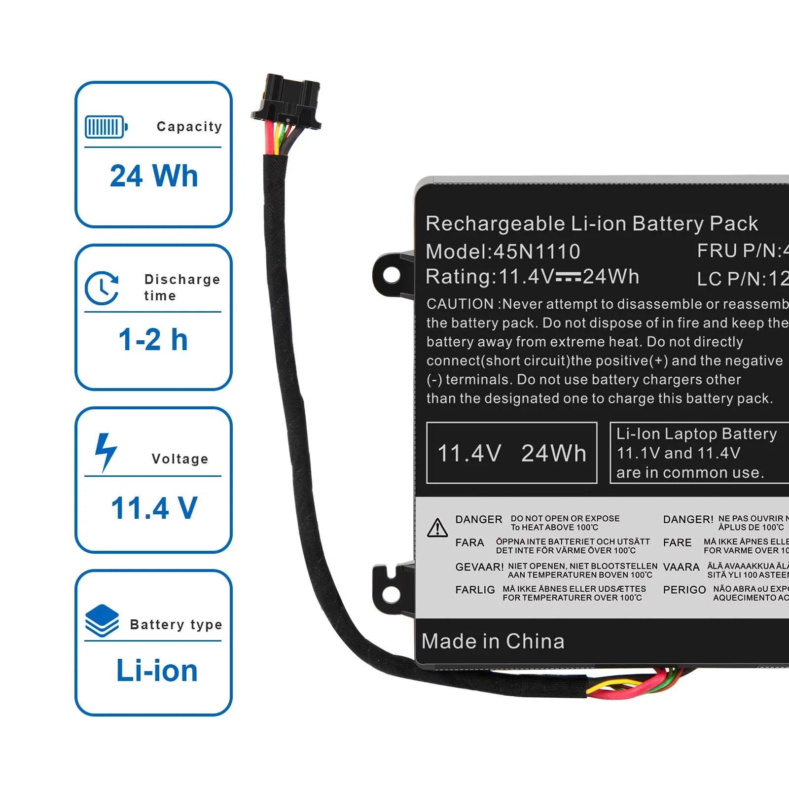 Battery For ThinkPad T450S T460 45N1108