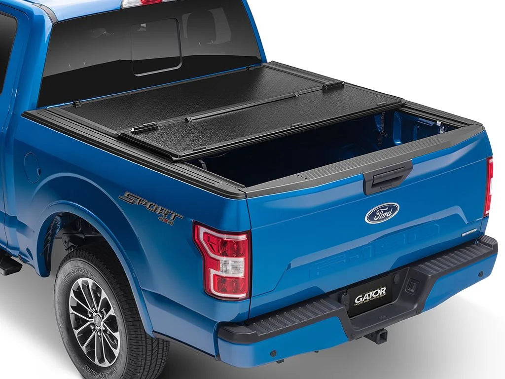 Gator by RealTruck EFX Hard Tri-Fold Truck Bed Tonneau Cover | GC14019 | Compatible with 2014 - 2018, 2019 Ltd/Lgcy Chevy/GMC Silverado/Sierra Limited 1500 6' 7" Bed (78.9")