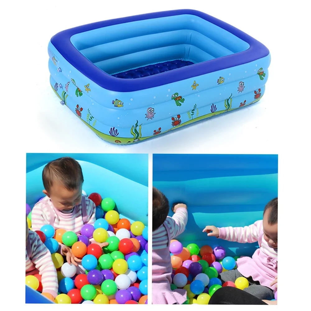 Eccomum Portable Swimming Pool Blow-up Baby Swimming Pool Outdoor Children Basin Kid Bathtub