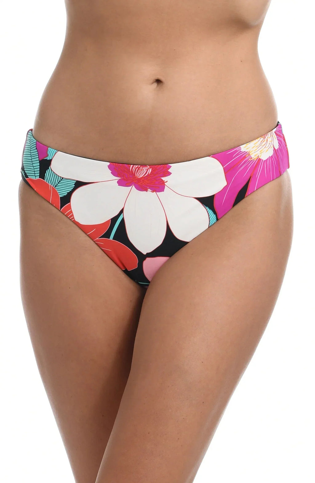La Blanca Women's Reversible Hipster Bikini Bottoms Swimsuit White Size 6