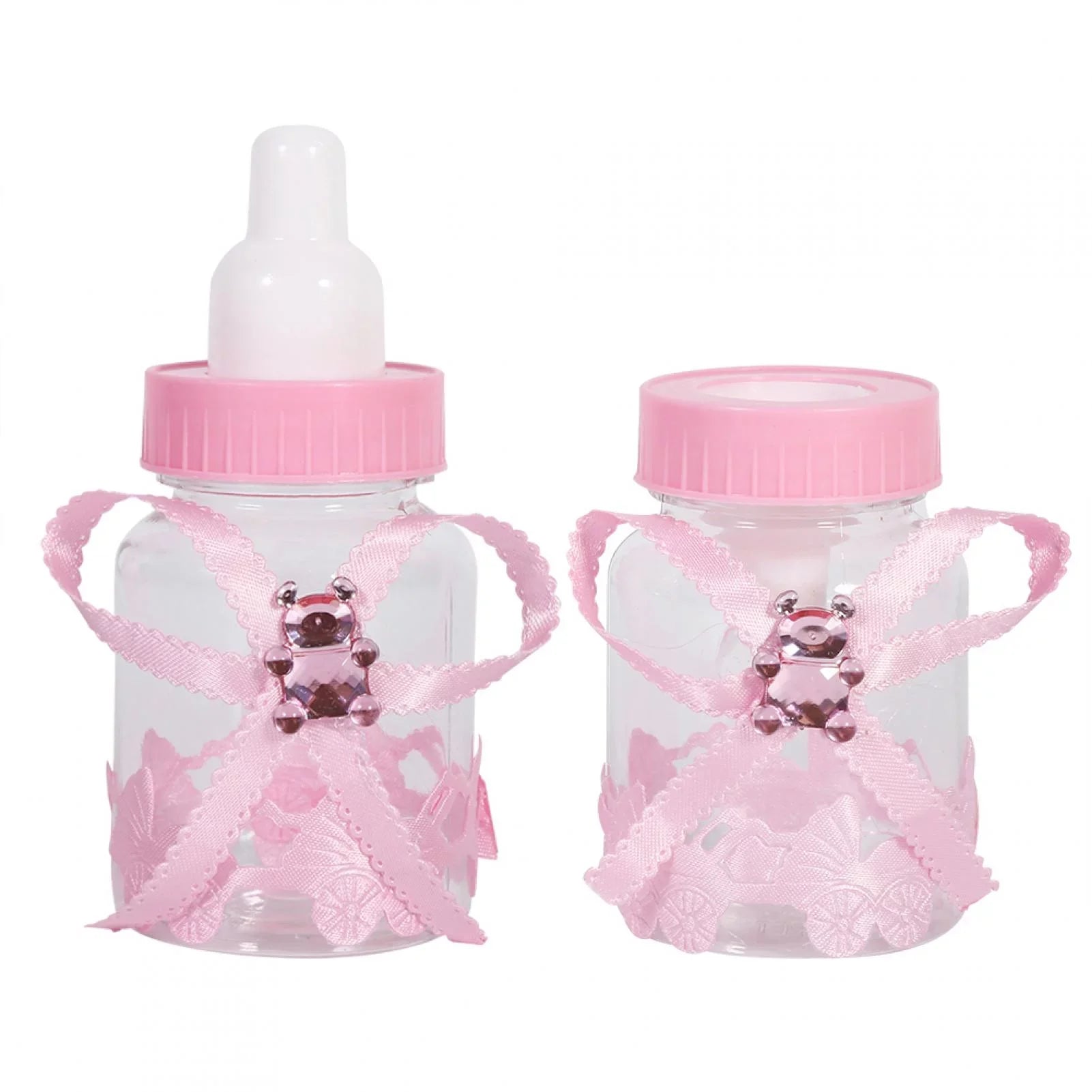 Botella de Caramelo Caja de Regalo - Botellas de Chocolate 50Pcs la Caja del Caramelo for el Partido de Ducha de bebé favorece los Regalos (Rosa)