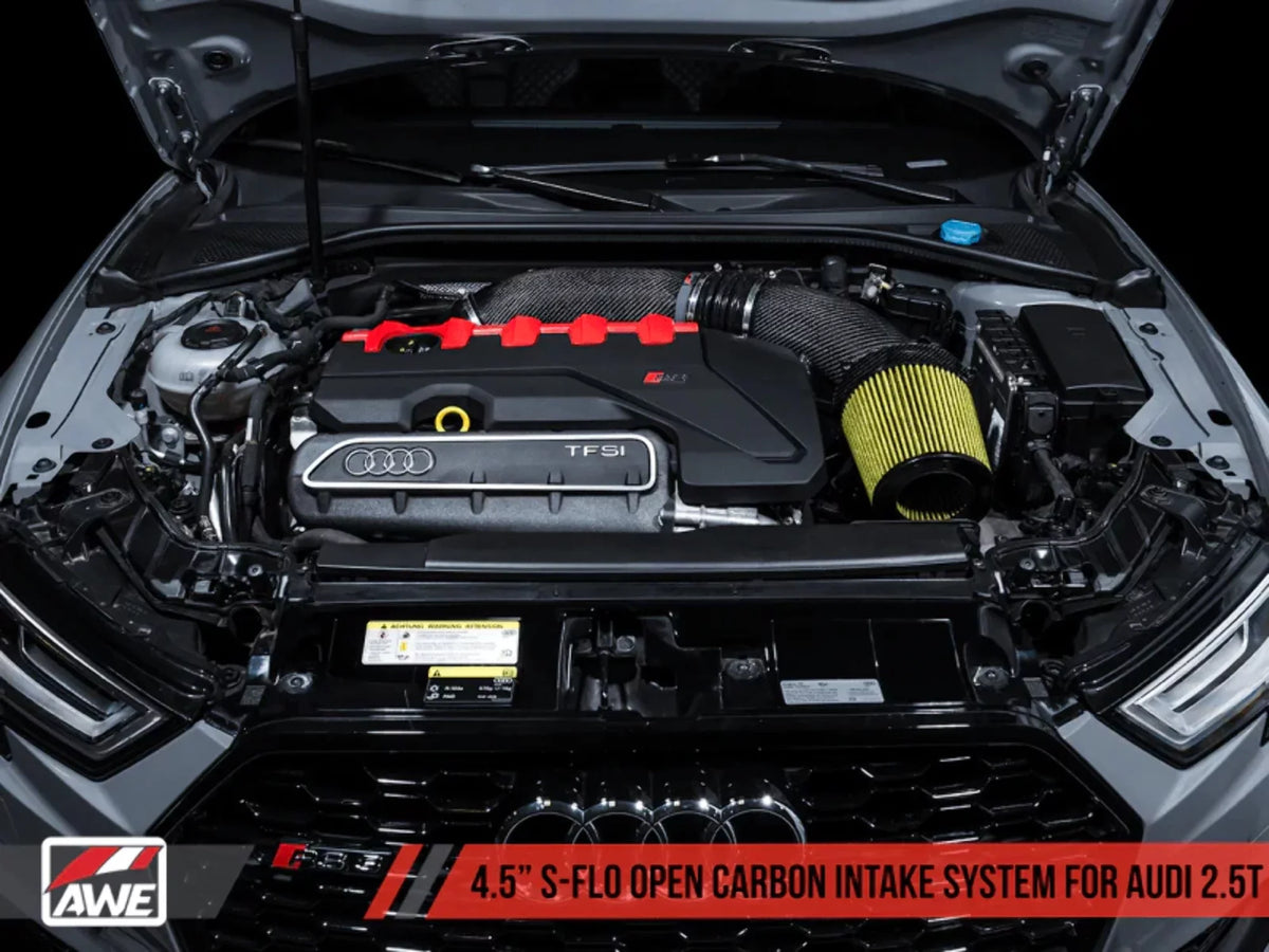 AWE Tuning 2660-15048 Open Carbon Fiber Intake for Audi RS3 & TT RS S-Flo