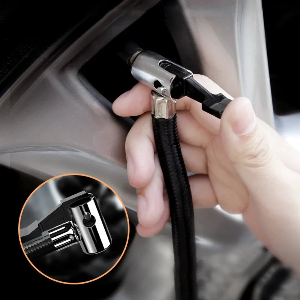 ammoon Digital Air Compressor for Car Auto Pump Portable Tire Inflator with LED Light 12V, Fast Inflation & Accurate Reading