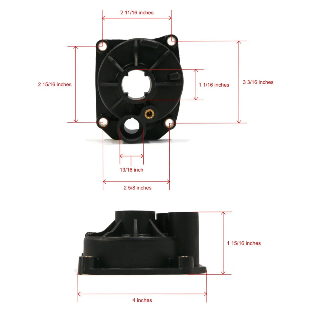 The ROP Shop | Water Pump Impeller Kit For 1987 Evinrude 60 E60TLCUC Outboard, 15" Transom