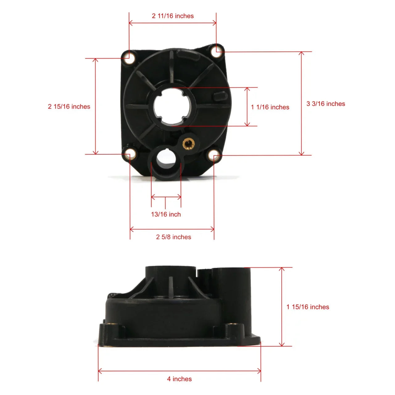 The ROP Shop | Water Pump Impeller Kit For 1987 Evinrude 60 E60TLCUC Outboard, 15" Transom