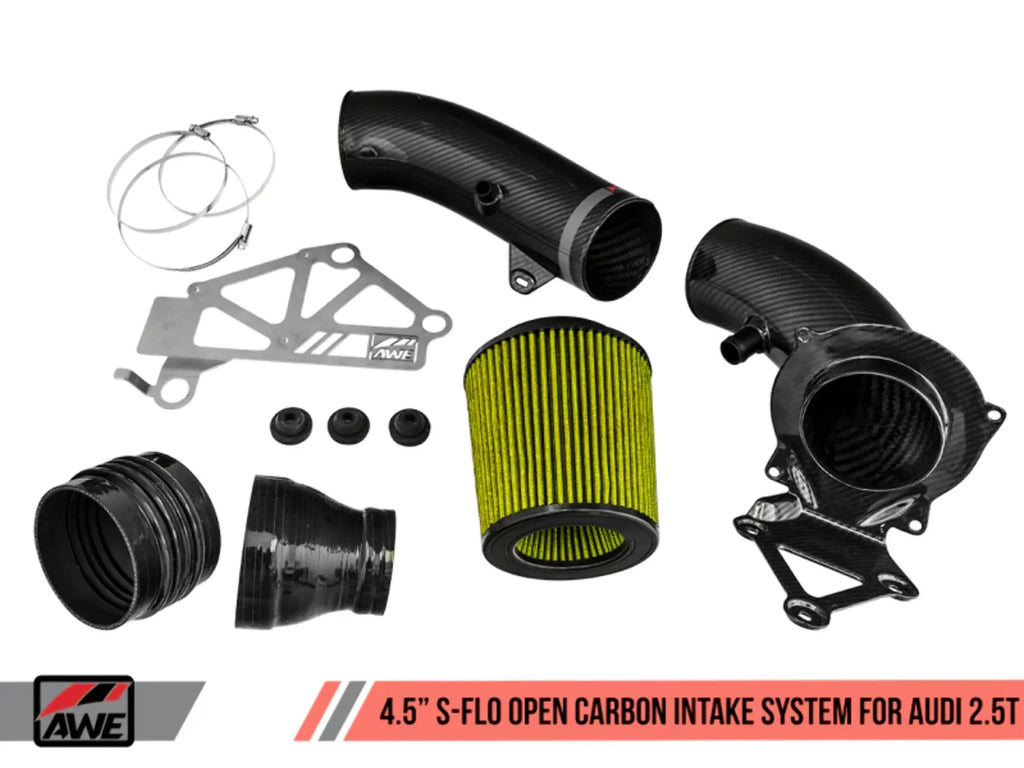 AWE Tuning 2660-15048 Open Carbon Fiber Intake for Audi RS3 & TT RS S-Flo