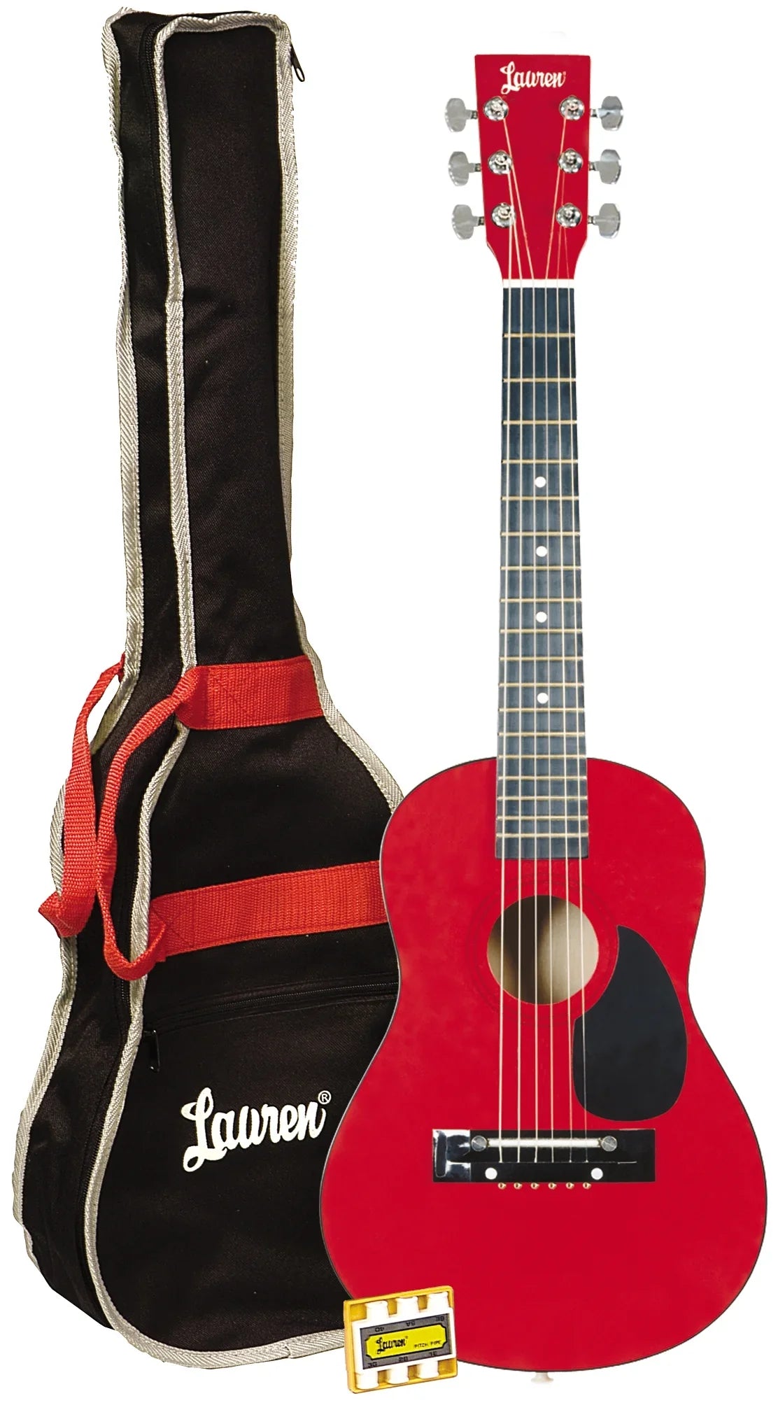 Lauren LAPKMRD-A Student Guitar 30" Package Metallic Red