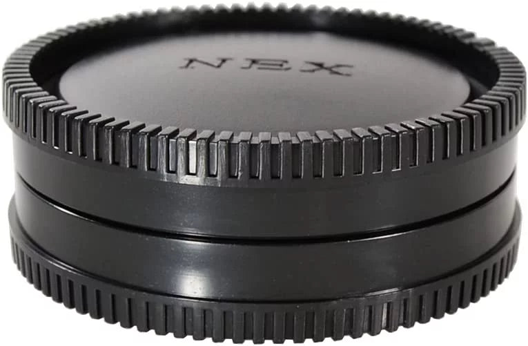 CamDesign Body Cap & Camera Rear Len Cover Set Compatible with Sony E-Mount NEX Cameras A7II,III A7R III A9 A7 A7R A7S