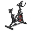 FEIKUQI Exercise Bicycle, Adjustable Resistance Silent Belt Drive, Gym Indoor Stationary Bike, Red