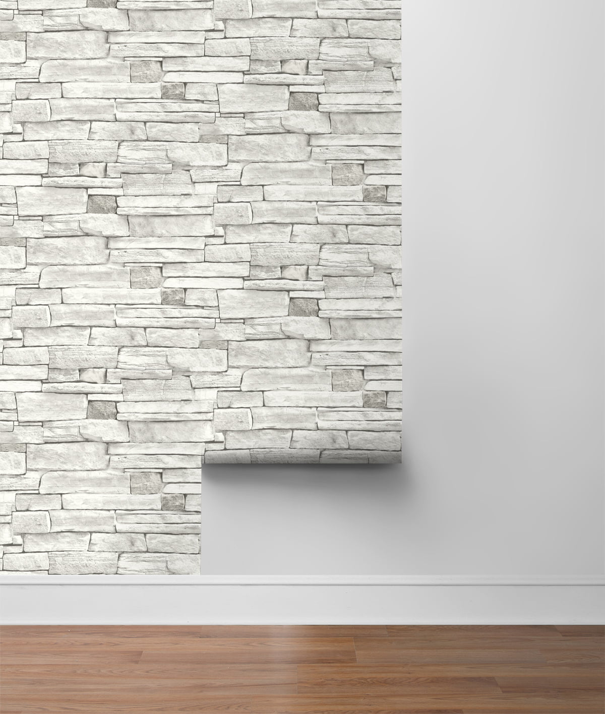 NextWall Stacked Stone Peel and Stick Wallpaper - 20.5 in. W x 18 ft. L