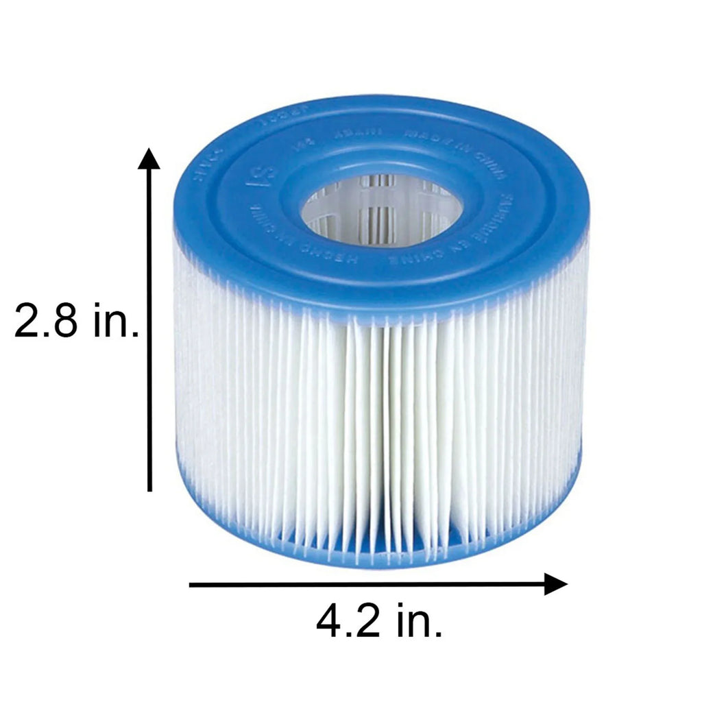 Intex PureSpa Plus Blow-up Bubble Jet Spa & Replacement Filters (6 Pack)