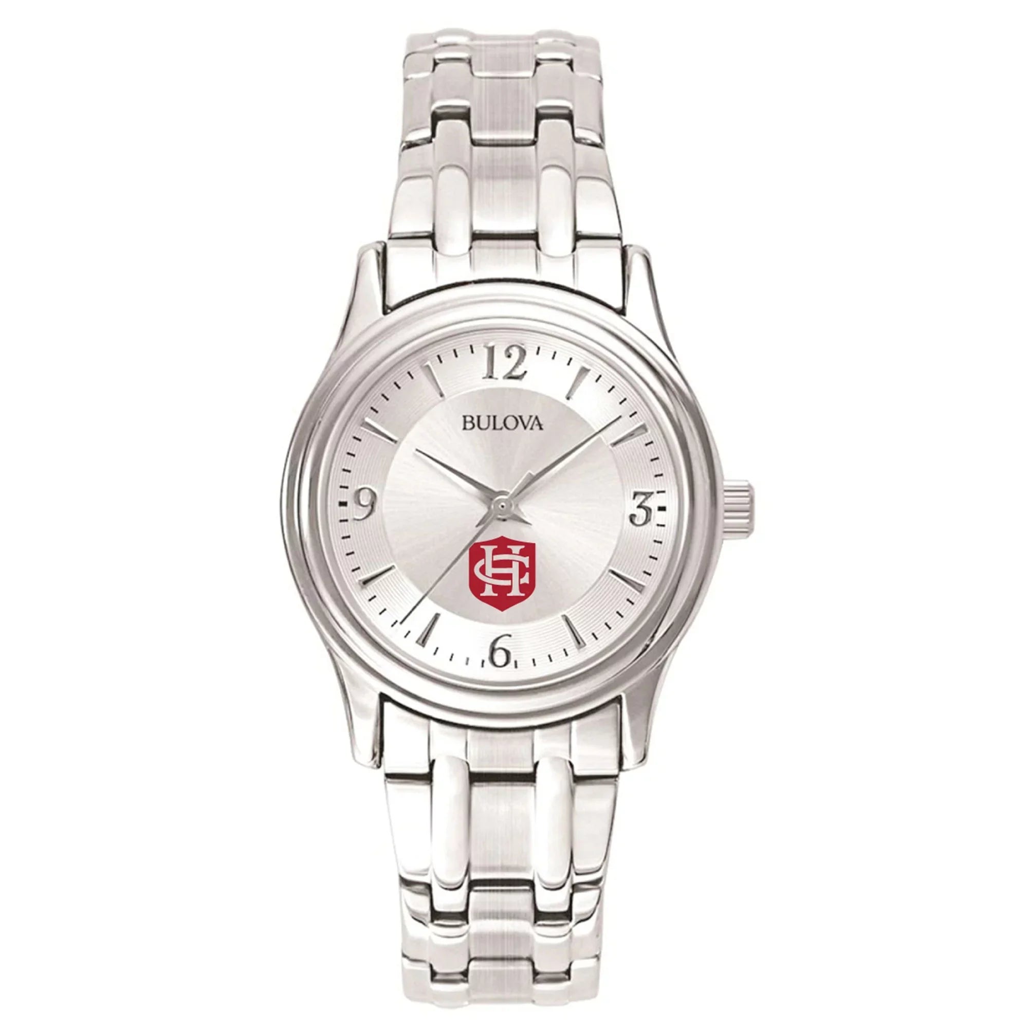 Women's Bulova Silver Hanover Panthers Silver-Tone Dial Stainless Steel Quartz Watch