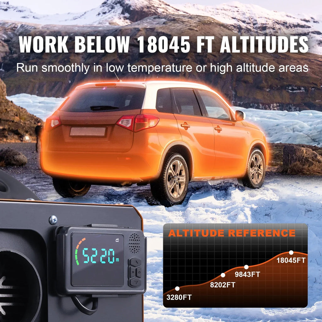 8kW Diesel Air Heater, Bluetooth App Controlled All-in-One Diesel Heater with Auto Height Adjustment, Remote Control and LCD, Portable Parking Heater for Home RV Trailer Camper Van Boat