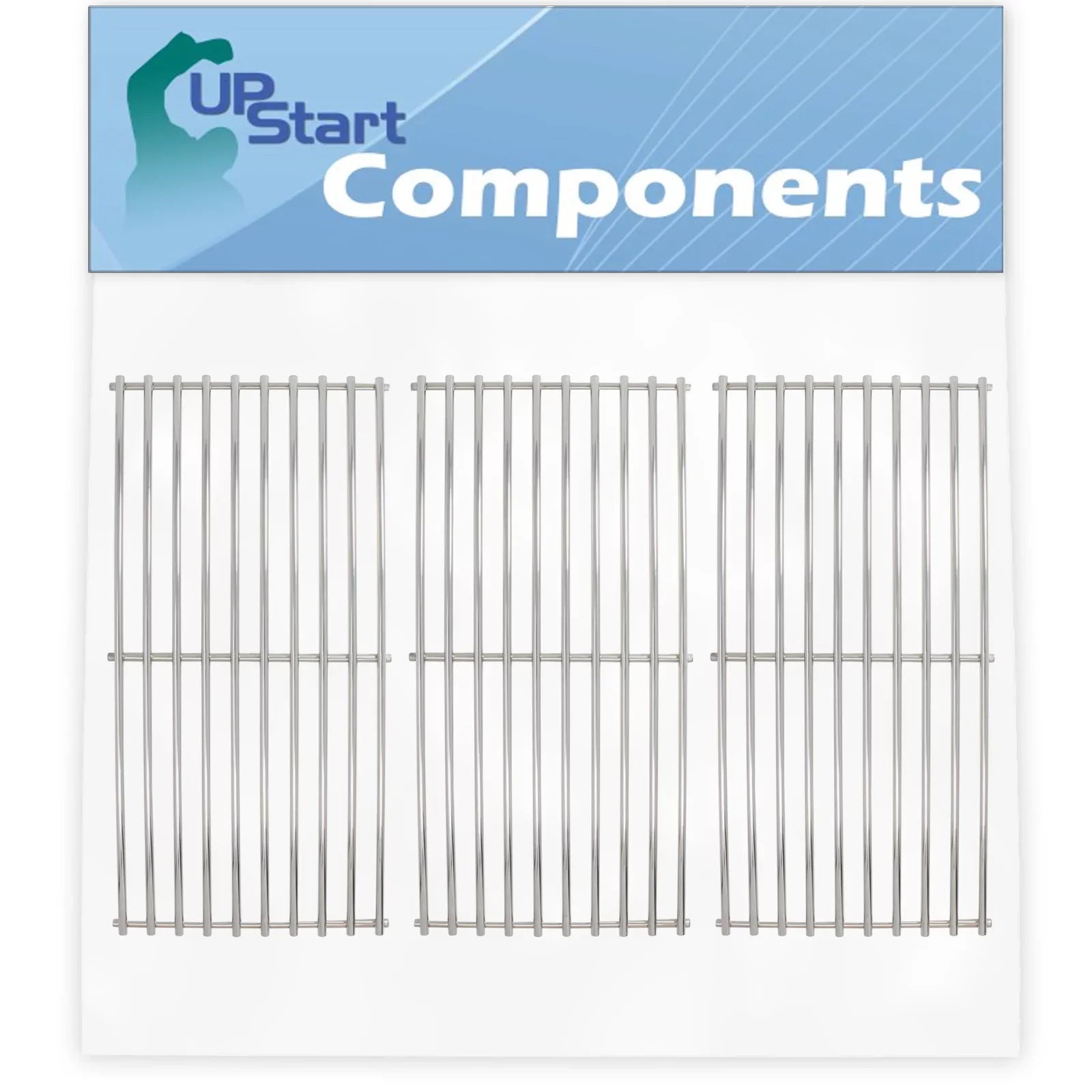 3 Pack BBQ Grill Cooking Grates Replacement for Brinkmann 810 2410 S, 810 2511 S, 810 2411 S, 810 8410 S, 810 8411 5, Charmglow 810 8410 F, 810 9415 W, 810 2411 F - Barbeque Grid 17 3/4"